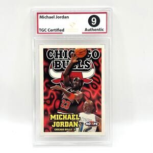 1997 Hoops #220 TGC 9 MINT Michael Jordan CHICAGO BULL CARD HOF LEGEND MVP CHAMP